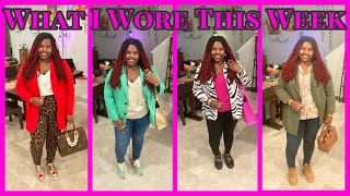 SHEIN PLUS SIZE WORK OUTFITS SIZE 2X 1416 What I Wore To Work This Week Episode 12 TheCompletedLook [upl. by Trillbee700]