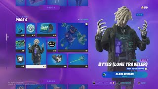 How to get Bytes Lone Traveler in Fortnite  Battle Pass Rewards Page 4 [upl. by Danczyk]