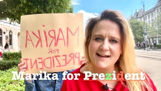 Élőben a DEBRECENI tüntetésről Marika for Prezident EXTRA [upl. by Lemahs919]