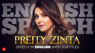 ENGLISH SPEECH  PREITY ZINTA Womens Safety English Subtitles [upl. by Naitsirt985]