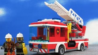 LEGO Feuerwehr deutsch Feuerwehrauto 60107 amp Feuerwehreinsatz bauen für Kinder [upl. by Ellehsal501]