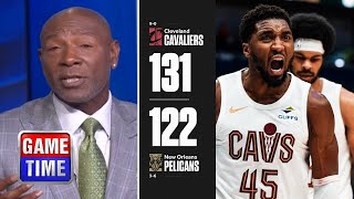 NBA GameTime  quotDonovan Mitchell is next LeBronquot  Sam Mitchell on Cavaliers beat Pelicans 131122 [upl. by Esom]