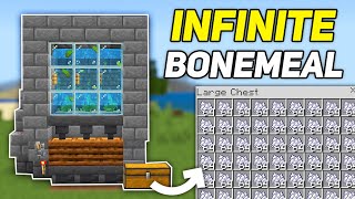 BEST 121 BONEMEAL FARM in Minecraft Bedrock amp PE [upl. by Gar]