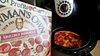 Air Fryer From Frozen Newmans Own Thin amp Crispy Pepporoni Pizza [upl. by Favien]