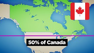 Why 50 of Canadians Live South of This Line [upl. by Llenyl983]