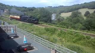 Ivatt 4MT 260 no 43106 passing highley severn valley railway [upl. by Bitthia840]