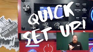 Boss RC 600 Quick Set Up Guide bossrc600 howto [upl. by Nytsua6]