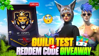 🛑1 V 2 GUILD TESTING FOR UPCOMING NEW LEGENDS 🏆ON NP ESPORTS🔥 free fire live [upl. by Dmitri]