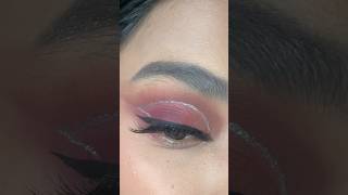 Maroon smokey glitter eye makeup tutorial  simple and easy party eye makeup tutorial makeup short [upl. by Neo498]