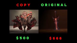 New 500 Faker Ahri Skin VS Original 666 Aatrox  League Of Legends [upl. by Tiffany779]