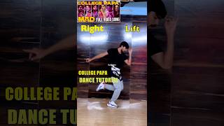 MAD Movie College Papa Song Dance Tutorial mad collegepapa telugushorts dancetutorial [upl. by Rus]