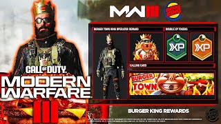 COD MW3 How to Unlock BK BURGER TOWN KING Operator Skin [upl. by Nomael]