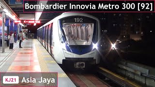 rapidKL Innovia Metro 300 92 at Asia Jaya [upl. by Koblas]