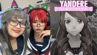 Aku cosplay AYANO DAN INFO CHAN sambil main Yandere Simulator [upl. by Acimad]