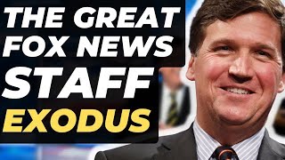 Breaking Tucker Carlson Leads Massive Fox News Staff Exodus [upl. by Keli]