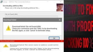 Download failed File not found 404 check your connection and click Retry to try downloading the [upl. by Paterson528]
