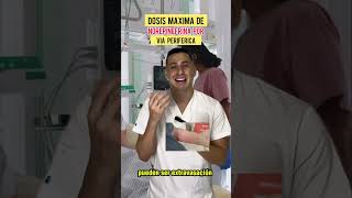 Dosis máxima de NOREPINEFRINA por vía periférica 👨‍⚕️🏥 [upl. by Lyudmila]