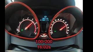 Fiesta ST stage 1 mk75 100200 kmh acceleration [upl. by Carla]