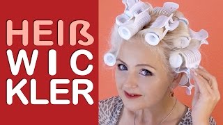 Große Locken Welle Volumen mit Heißlockenwickler selber machen Styling Tipps für Heizwickler [upl. by Leban]