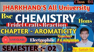 Friedel crafts reaction or mechanism by Satish sir Bsc neet jee chemistry mechanism 2024 [upl. by Anidnamra]