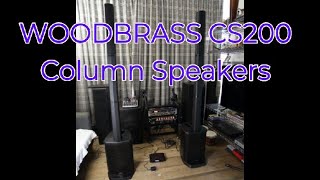 WOODBRASS CS200 Column SpeakersUnboxing Review and Sound Testaboutlifeandmusic0918 [upl. by Leeth892]