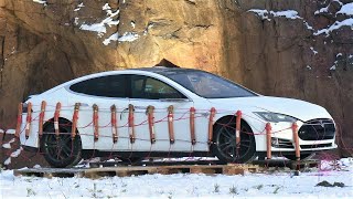 Exploding Broken Down Tesla Model S [upl. by Yelsa]