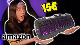 UNBOXING TASTIERA da GAMING PIÙ ECONOMICA di AMAZON 😱 solo 15 euro [upl. by Oliva]