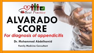 Alvarado Score For Diagnosis Of Appendicitis Dr Mohammed Abdelhamid [upl. by Derrik]