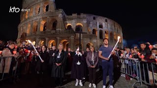 Chemin de Croix au Colisée à Rome  Semaine Sainte 2024 [upl. by Burnard]