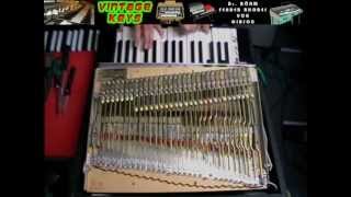 Fender Rhodes Piano Bass DOORS  repairadjustment of quotAquot KEY by Thomas Vogt Keyton [upl. by Shira]