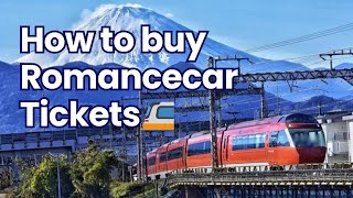 How to buy romancecar tickets on Odakyu line🚈 [upl. by Lymn]