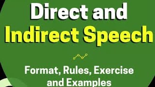 Direct and indirect speech  english grammar direct and indirect speech english grammar [upl. by Remmer777]