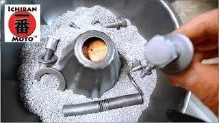 How to make a Vibrating Parts Tumbler Rust Remover and Polisher for café racer parts [upl. by Assyram207]