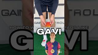 How to wear shin pads like GAVI gaincontrol howto gavi fcbarcelona spain shinpads [upl. by Greta]