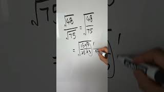 Dividing radicals maths algebra mathematics mathstricksmath [upl. by Mendy392]