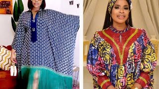 très jolis modèle africains en pagne brodélongue robe boubou en wax Ankara lace styles woman gowns [upl. by Enalda]