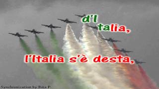 Karaoke  Italian National Anthem  Inno Nazionale dItalia di Goffredo Mameli [upl. by Ocimad]