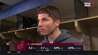 Kyle Korver sees second half starts as difference maker for both teams  CAVSPACERS POSTGAME [upl. by Lihka372]