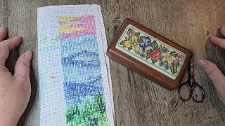 Tent or Half Cross Stitch on Aida  Fast Method for Stitching Tutorial [upl. by Llenrac]