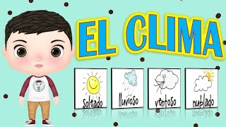 💨☀⛈ el clima para niños  tipos de clima video educativo ⛈ ☀💨 [upl. by Aiki]