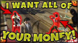 100000000 MONEY DROP IN GANG SERVERS GTA 5 RP [upl. by Ttelrahc46]