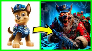 🎄Paw Patrols Spooky Christmas Transformations  Ai Animation Kingdom 2🎄 [upl. by Morel]