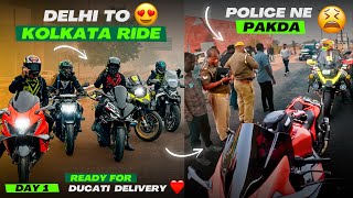 Sari Superbikes lekar Kolkata Ride par nikle 😍 or Police ne pakad liya sabko 😭 Ep 01 [upl. by Amlez891]