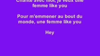 Une femme like you  Kmaro Letre Lyrics on screen [upl. by Ola554]