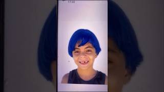 LEVI E DAVI PINTARAM O CABELO DE AZUL  😲😲😲 levi davi levidavi tiarute [upl. by Fortunio]