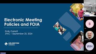 Joint Facilities Advisory Commission JFAC Meeting  September 25 2024 [upl. by Antsirhc]