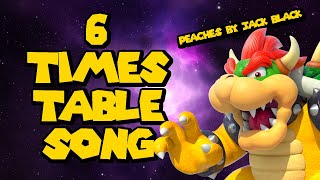 6 Times Table Song Peaches from Super Mario Bros Movie [upl. by Lambert]