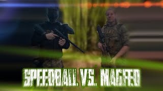 Magfed Vs Speedball  Backyard Paintball [upl. by Mireielle608]