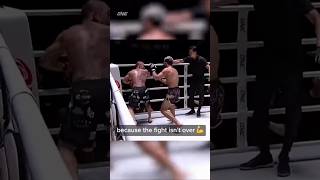 Dont Celebrate Too Early Fight is still Going on ufc mma muaythai kickboxing [upl. by Eimar]