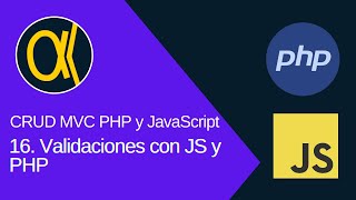 CRUD MVC con PHP  JavaScript y MYSQL  Validaciones con JS y PHP [upl. by Mungovan993]